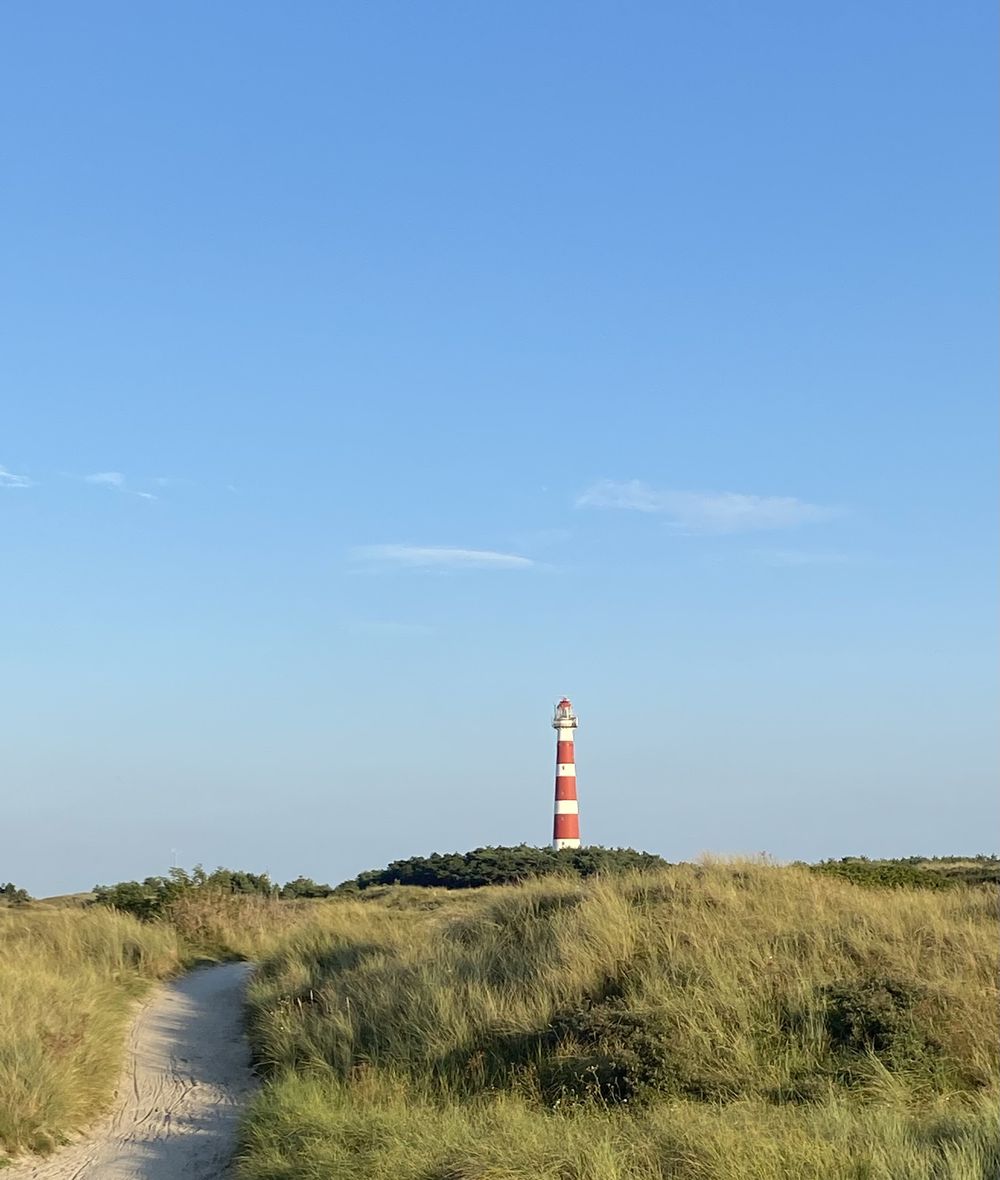 Weg durch die Dünen zum Leuchtturm